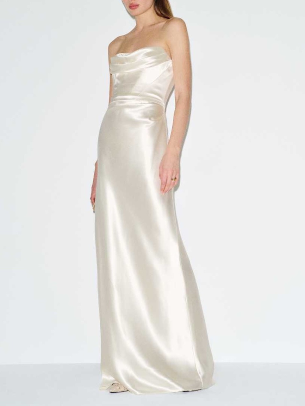 Reformation LUPE Strapless Ivory Wedding Dress Gown Corset Bodice With Tags 0